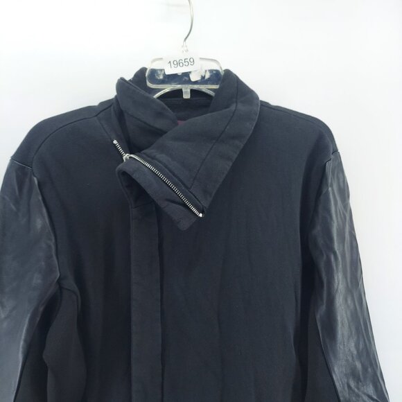 vigoss jacket women size XL black faux leather sleeve - Picture 4 of 11